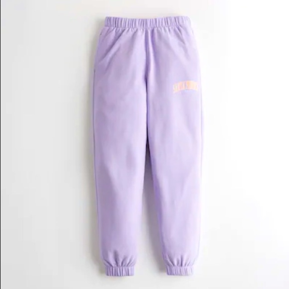 Purple Santa Monica Hollister sweatpants